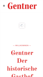 Mobile Screenshot of gasthof-gentner.de